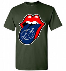 Tampa Bay Lightning  x The Rolling Stones Logo Shirt - zezetee