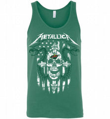 Metallica Snake Skull Minnesota Wild Logo Tank - zezetee