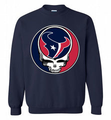 Houston Texans Grateful Dead Logo Band Crewneck Sweatshirt - zezetee