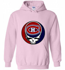 NHL TEAM MONTREAL CANADIENS X GRATEFUL DEAD LOGO BAND Hoodie - zezetee