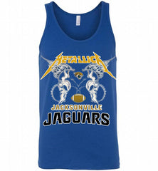 Metallica Jacksonville Jaguars Logo Tank - zezetee