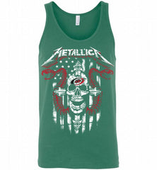 Metallica Snake Skull Carolina Hurricanes Logo Tank - zezetee
