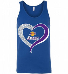 Los Angeles Lakers In Diamond Heart Tank - zezetee