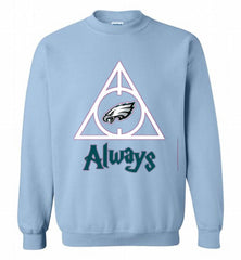 PHILADELPHIA EAGLES DEATHLY HALLOWS ALWAYS GIFT Crewneck Sweatshirt - zezetee