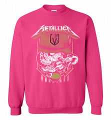 Metallica Skull Snake Vegas Golden Knights Crewneck Sweatshirt - zezetee