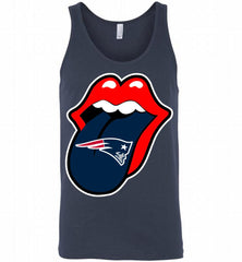 New England Patriots  x The Rolling Stones Logo Tank - zezetee