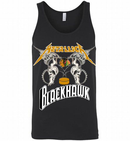 Metallica Chicago Blackhawks Logo Tank - zezetee