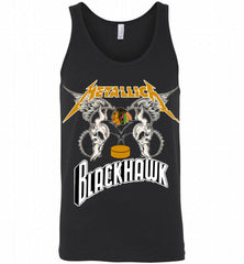 Metallica Chicago Blackhawks Logo Tank - zezetee
