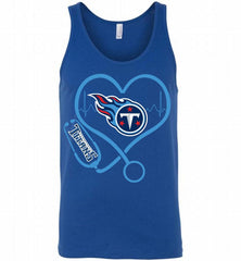 Nurse Heartbeat Tennessee Titans Tank - zezetee