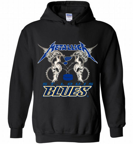 Metallica St Louis Blues Logo Hoodie - zezetee