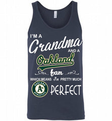 I'M A Grandma And A Oakland Athletics Fans Gift Tank - zezetee