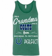 I'M A Grandma And A Indianapolis Colts Fans I'm Pretty Much Perfect Tank - zezetee