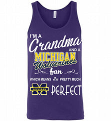I'M A Grandma And A Michigan Wolverines Fan Tank - zezetee