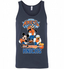 Mickey Goofy Donald Loves New York Knicks Basketball Fans Tank - zezetee