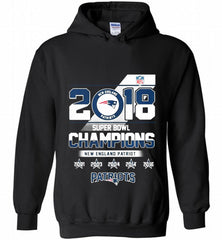 2018 SUPER BOWL CHAMPIONS NEW ENGLAND PATRIOTS Hoodie - zezetee
