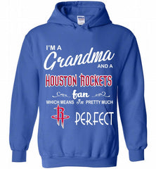 I'M A Grandma And A Houston Rockets Fans Perfect Hoodie - zezetee