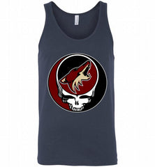 NHL TEAM ARIZONA COYOTES X GRATEFUL DEAD LOGO BAND Tank - zezetee