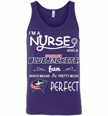 I'M A Nurse And A Columbus Columbus Blue Jackets Fans Gift Tank - zezetee