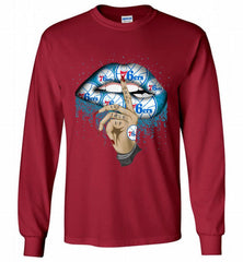 Philadelphia 76ers Lip Shut The Fuck Up Gildan Long Shirt - zezetee