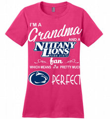I'M A Grandma And A Penn State Nittany Lions Fan Ladies Perfect - zezetee