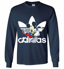 ADIDAS FOOTBALL MICKEY MOUSE DISNEY SPORTS Gildan Long Shirt - zezetee