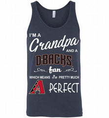 I'M A Grandpa And A Arizona Diamondbacks Fans Gift Tank - zezetee