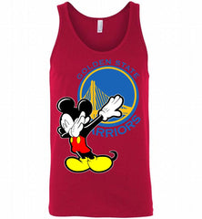 Disney Mickey Mouse Dabbing Golden State Warriors Tank - zezetee