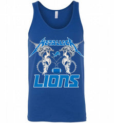 Metallica Detroit Lions Logo Tank - zezetee