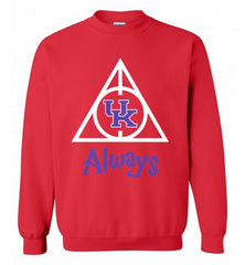 KENTUCKY WILDCATS DEATHLY HALLOWS ALWAYS GIFT Crewneck Sweatshirt - zezetee