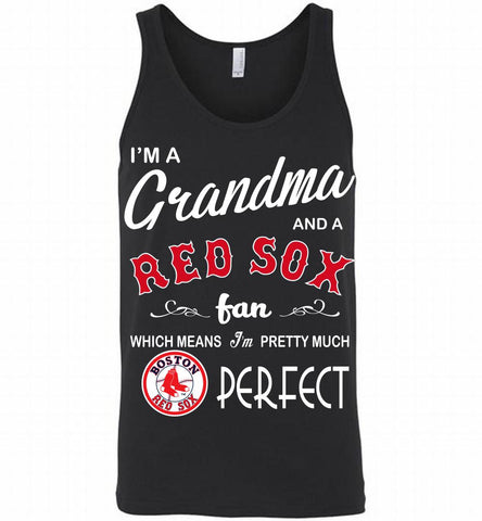 I'M A Grandma And A Boston Red Sox Fans Gift Tank - zezetee