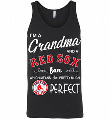 I'M A Grandma And A Boston Red Sox Fans Gift Tank - zezetee