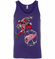 Deadpool Fan Love Red Detroit Red Wings Awesome Tank - zezetee