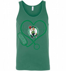 Nurse Heartbeat Love Boston Celtics Tank - zezetee