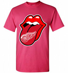 Detroit Red Wings  x The Rolling Stones Logo Shirt - zezetee