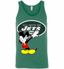 Disney Mickey Mouse Dabbing New York Jets Tank - zezetee