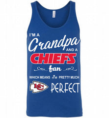 I'M A Grandpa And A Kansas City Chiefs Pretty Much Perfect Tank - zezetee