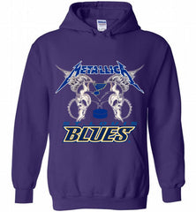 Metallica St Louis Blues Logo Hoodie - zezetee