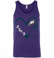 PHILADELPHIA EAGLES LOVE NURSE FLY EAGLES FLY Tank - zezetee
