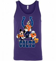 Mickey Goofy Donald Disney Indianapolis Colts Football Gift Tank - zezetee