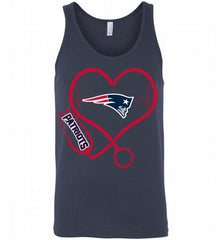 Nurse Heartbeat New England Patriots Tank - zezetee
