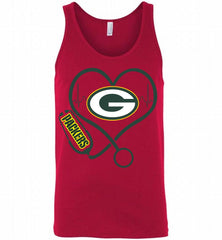 Nurse Heartbeat Green Bay Packers Tank - zezetee