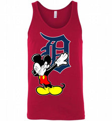 Disney Mickey Mouse Dabbing Detroit Tigers Tank - zezetee