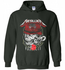 Metallica Skull Snake Chicago Bulls Hoodie - zezetee