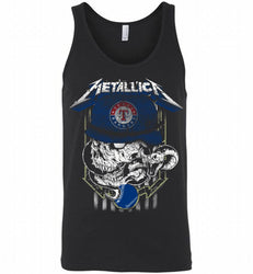 Metallica Skull Texas Rangers Logo Tank