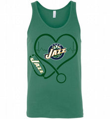 Nurse Heartbeat Love Utah Jazz Tank - zezetee
