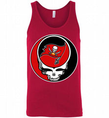 Tampa Bay Buccaneers Grateful Dead Logo Band Tank - zezetee