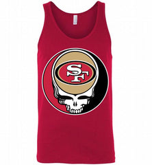 San Francisco 49ers Grateful Dead Logo Band Tank - zezetee