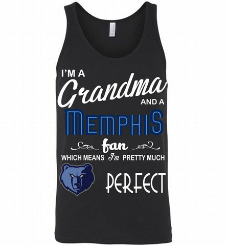 I'M A Grandma And A Memphis Grizzlies Fans Perfect Tank - zezetee