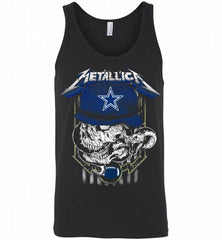 Metallica Skull Snake Dallas Cowboys Tank - zezetee