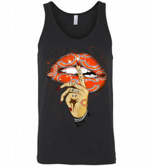NFL Chicago Bears Lip Shut The Fuk Up Tank - zezetee